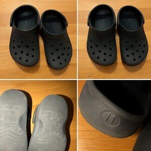 Classic Black Crocs Clog Kids Size 1 | Lightweight Slip-On Sandals